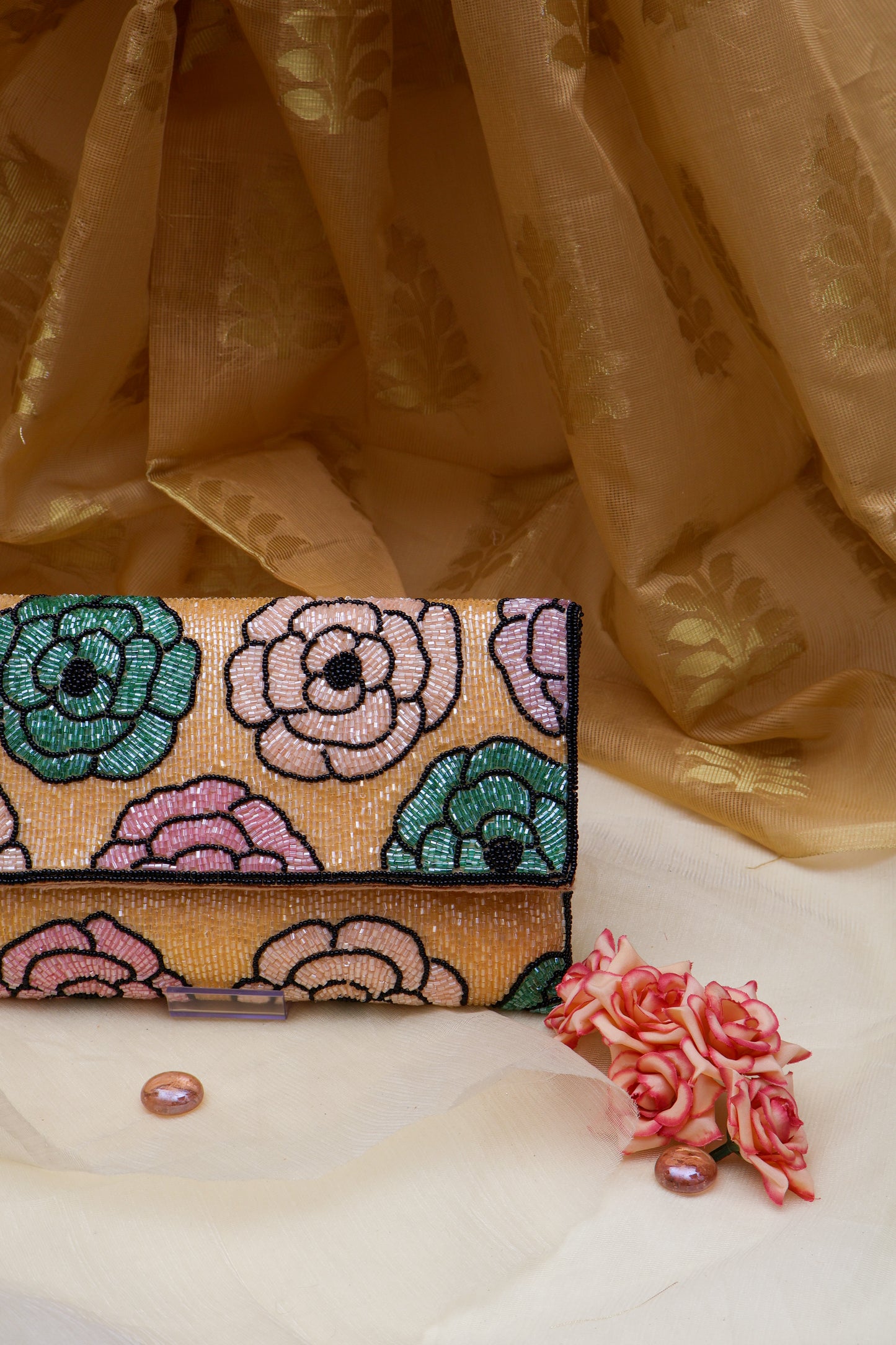 Handmade Flower Clutch