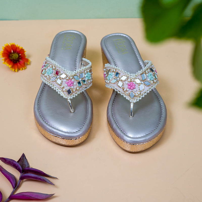 Floral Chandni Wedges